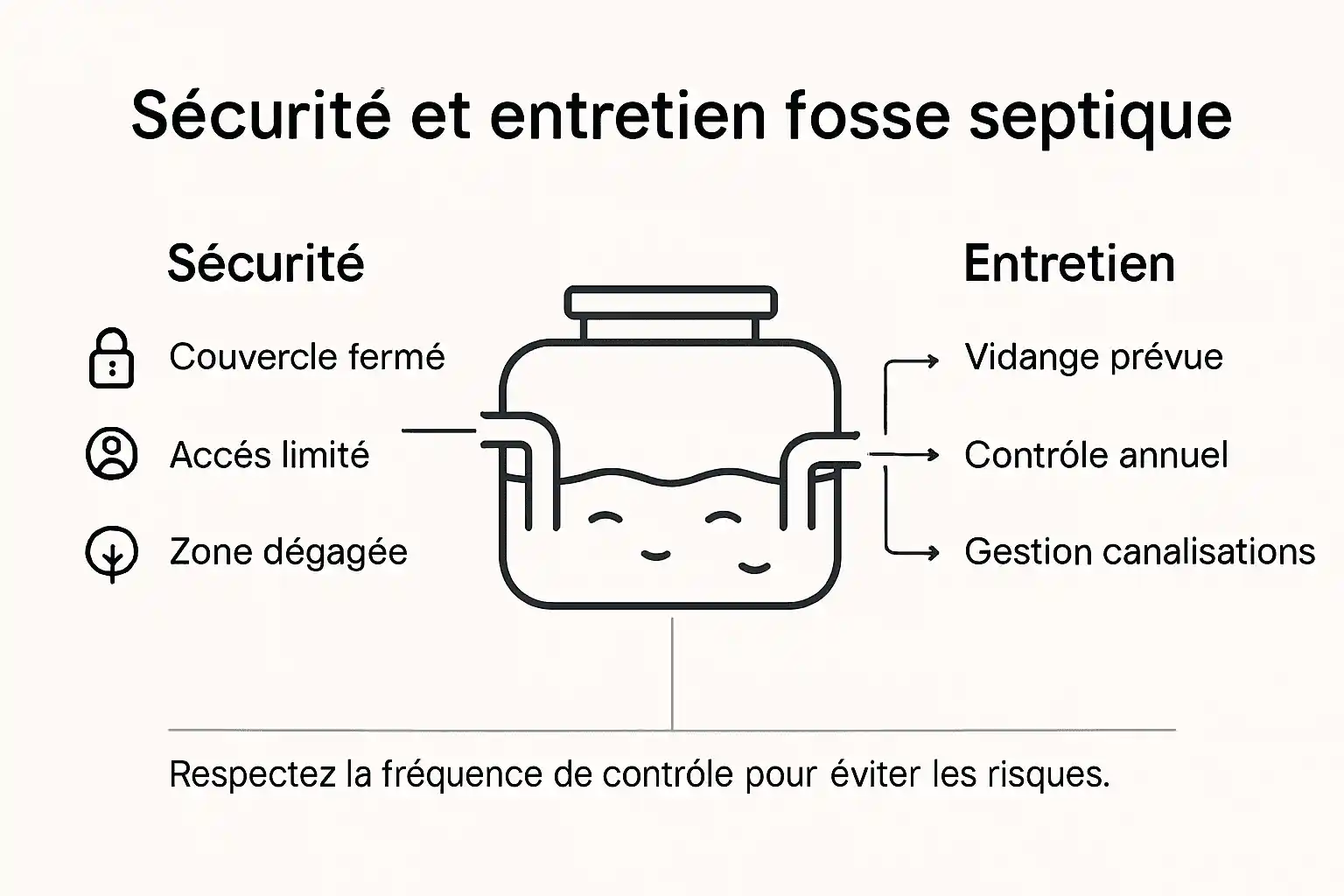 Tout ce qu’il faut savoir pour assurer la sécurité et l’entretien de votre fosse : guide visuel pratique
