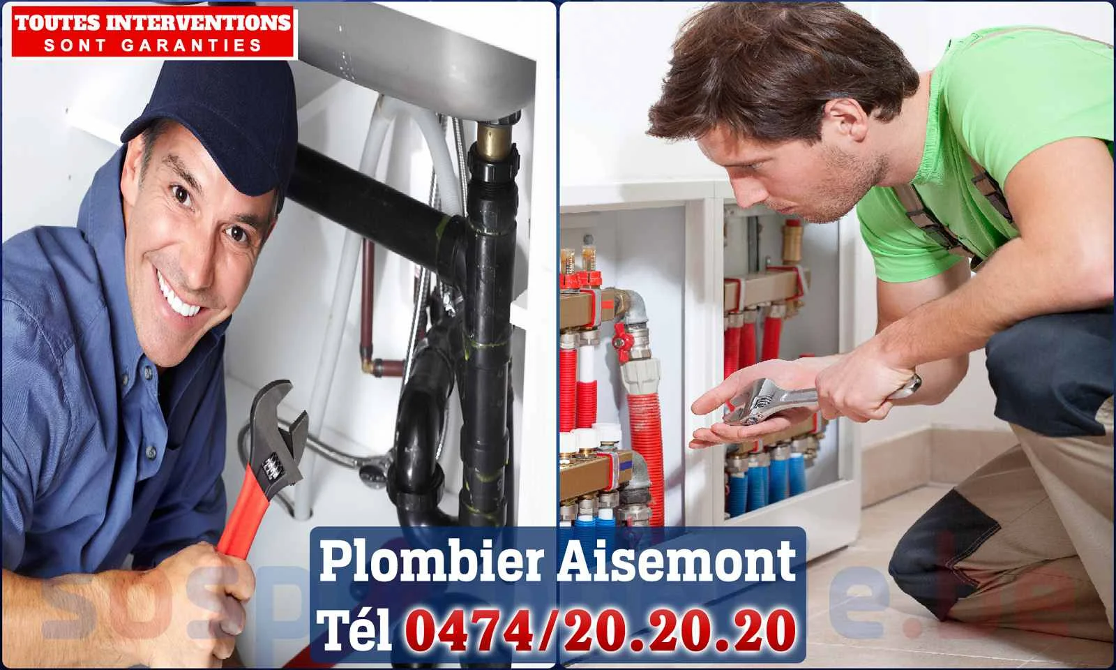 SOS Plomberie - Plombier Aisemont pour installation et
                    réparation