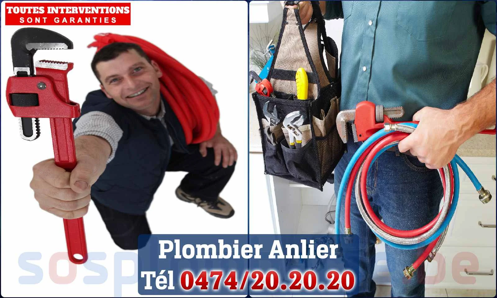 SOS Plomberie - Plombier Anlier pour installation et
                    réparation
