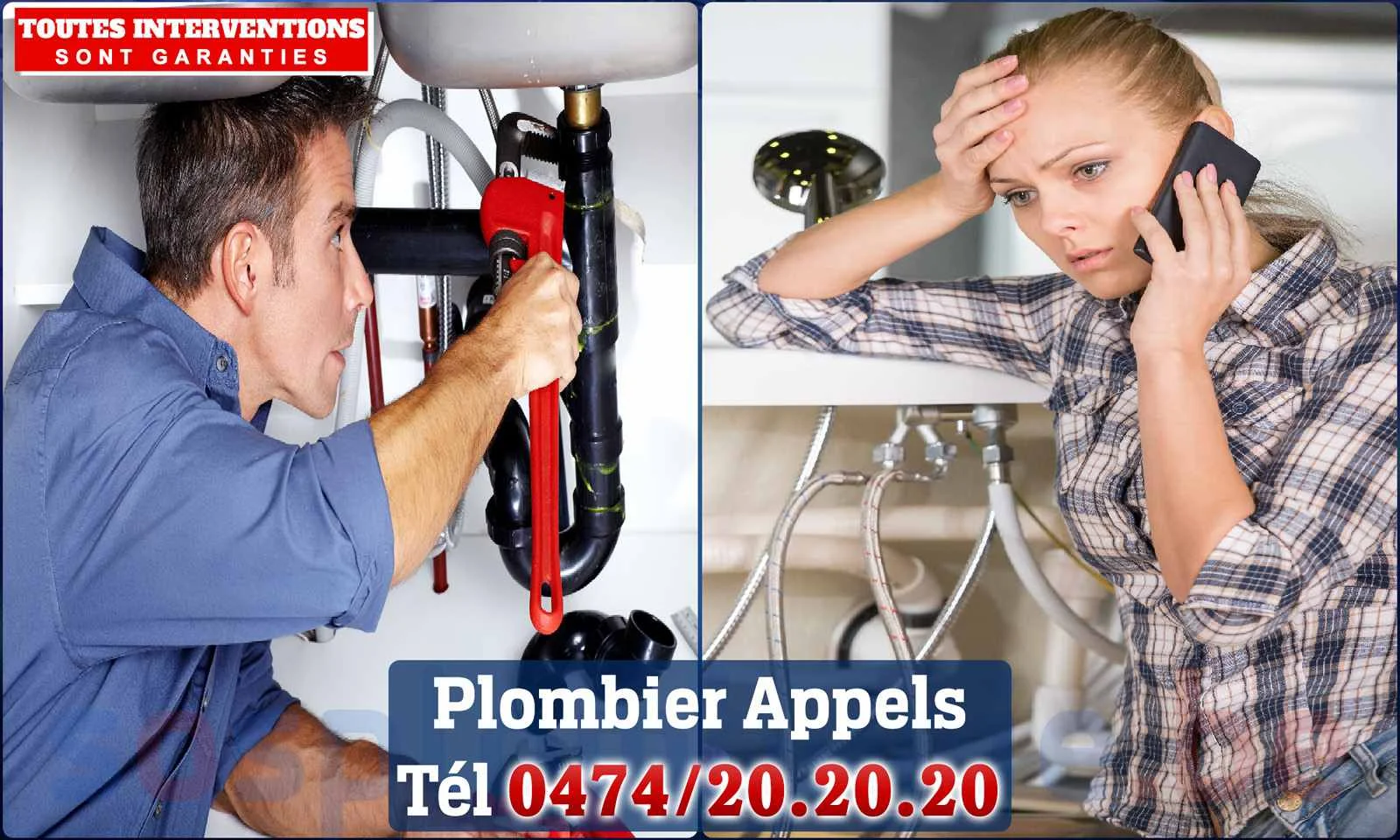 SOS Plomberie - Plombier Appels pour installation et
                    réparation