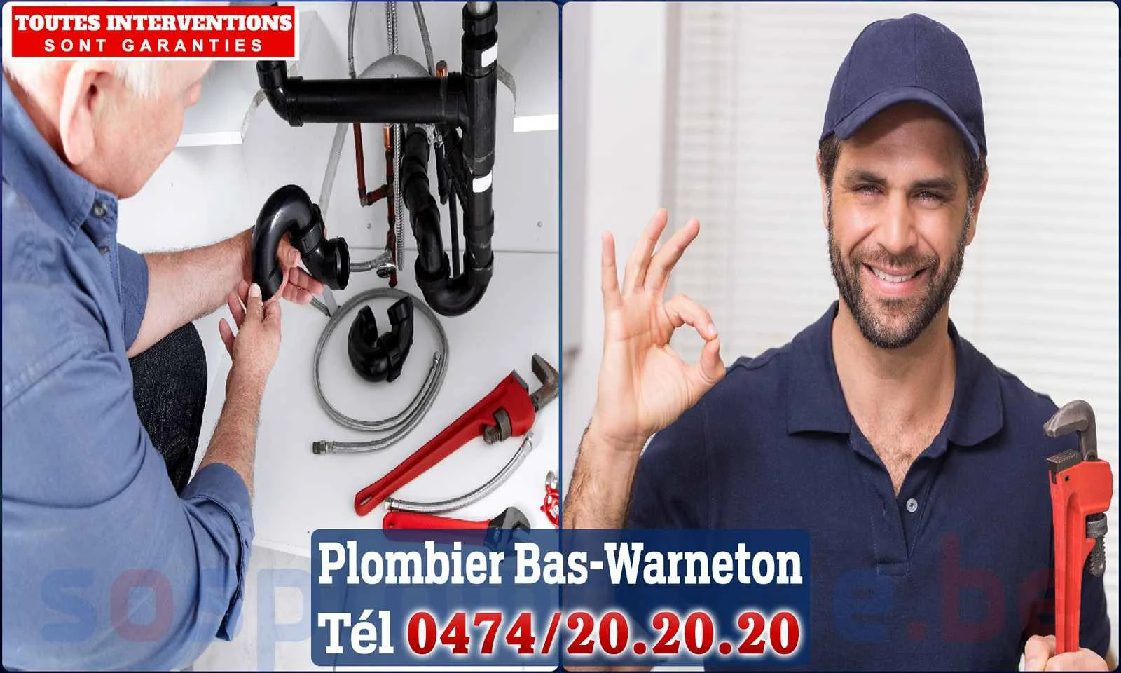 SOS Plomberie - Plombier Bas-Warneton pour installation et
réparation
