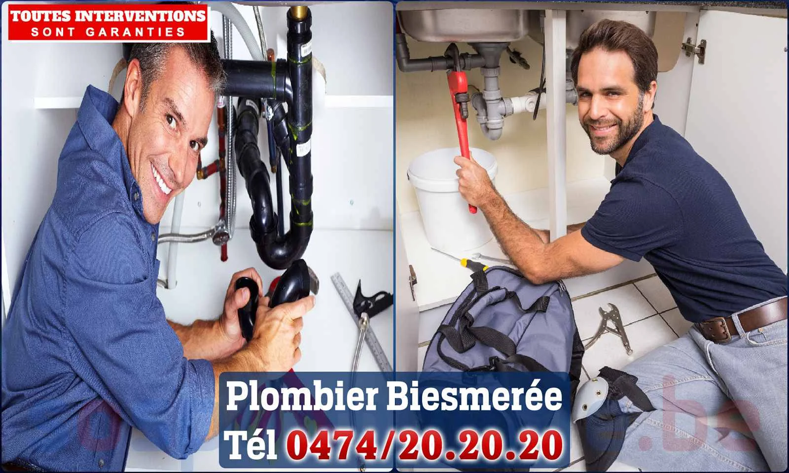 SOS Plomberie - Plombier Biesmerée pour installation et
réparation
