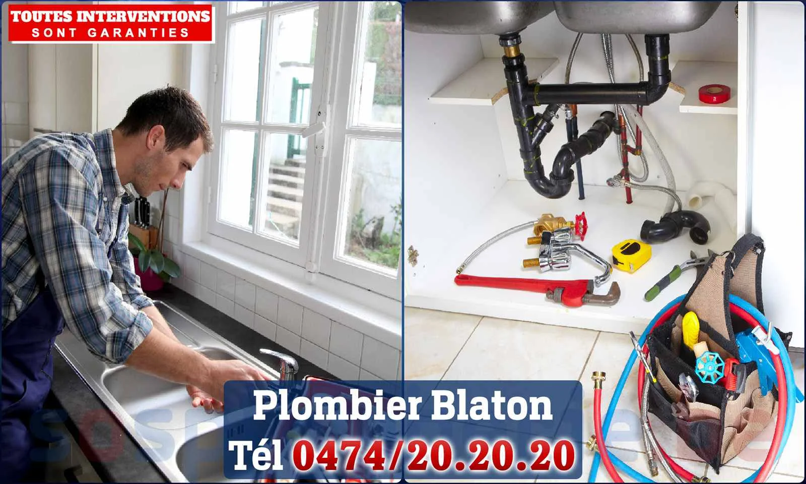SOS Plomberie - Plombier Blaton pour installation et
réparation