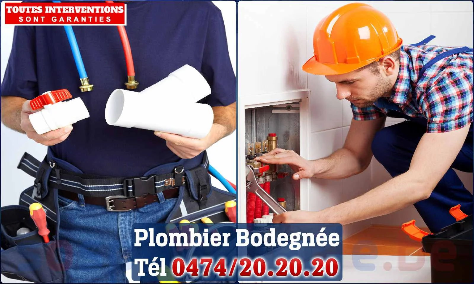 SOS Plomberie - Plombier Bodegnée pour installation et
                    réparation