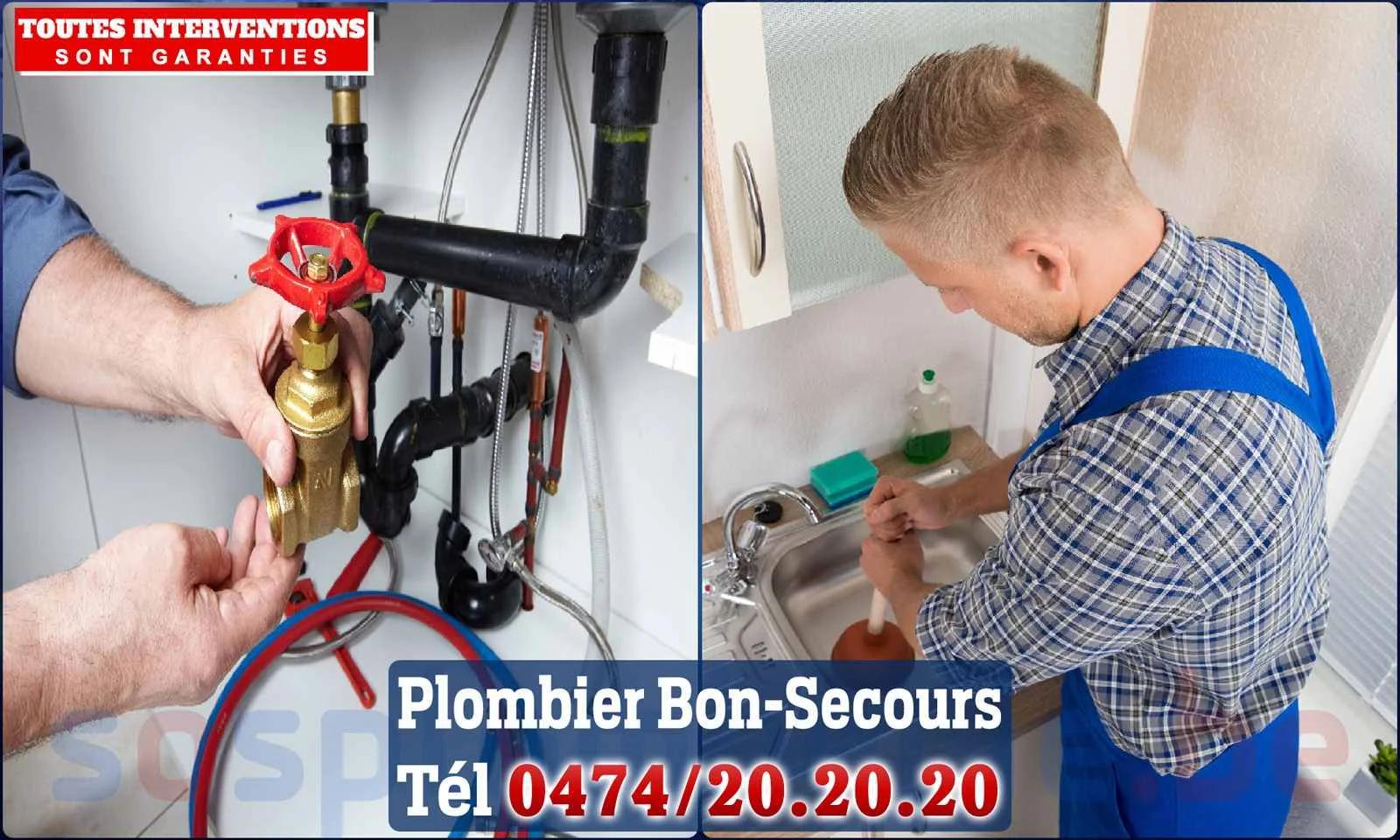 SOS Plomberie - Plombier Bon-Secours pour installation et
réparation