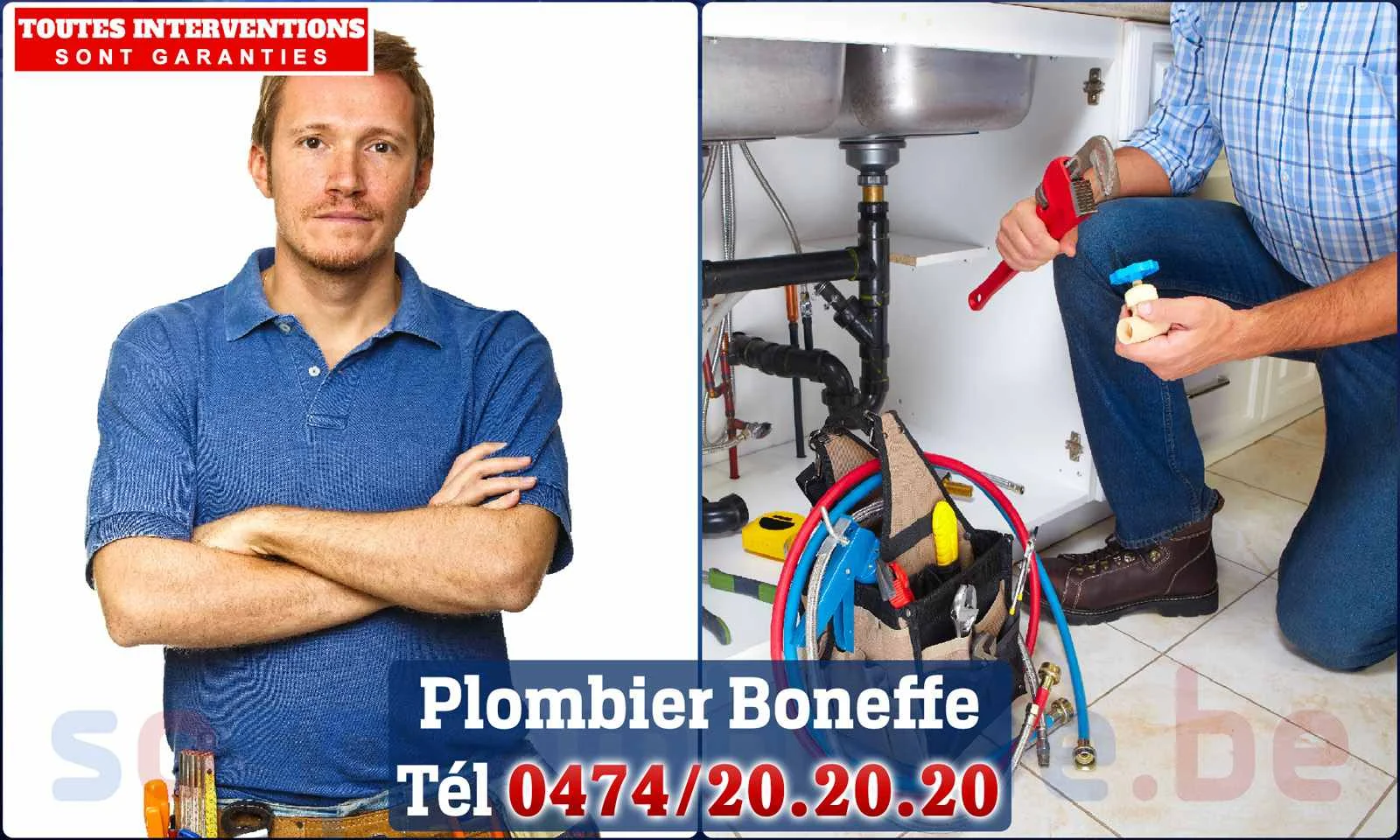 SOS Plomberie - Plombier Boneffe pour installation et
                    réparation