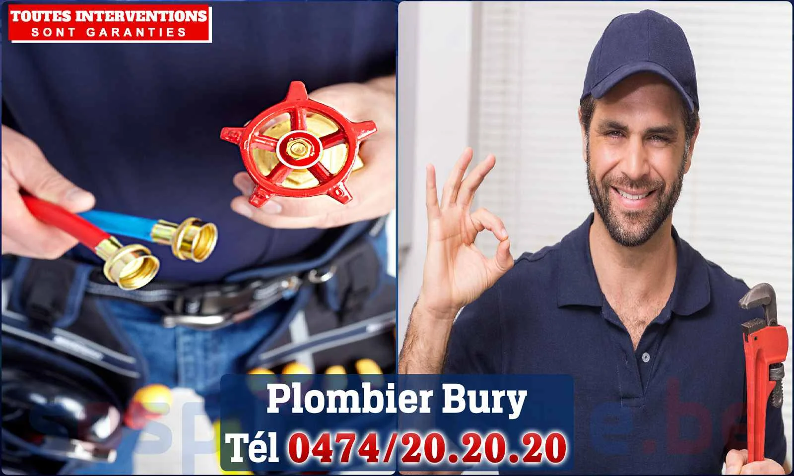 SOS Plomberie - Plombier Bury pour installation et
réparation
