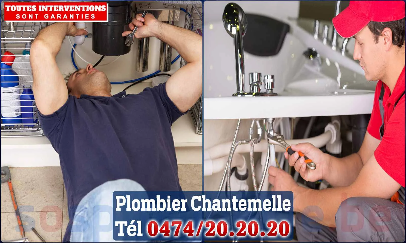 SOS Plomberie - Plombier Chantemelle pour installation et
réparation