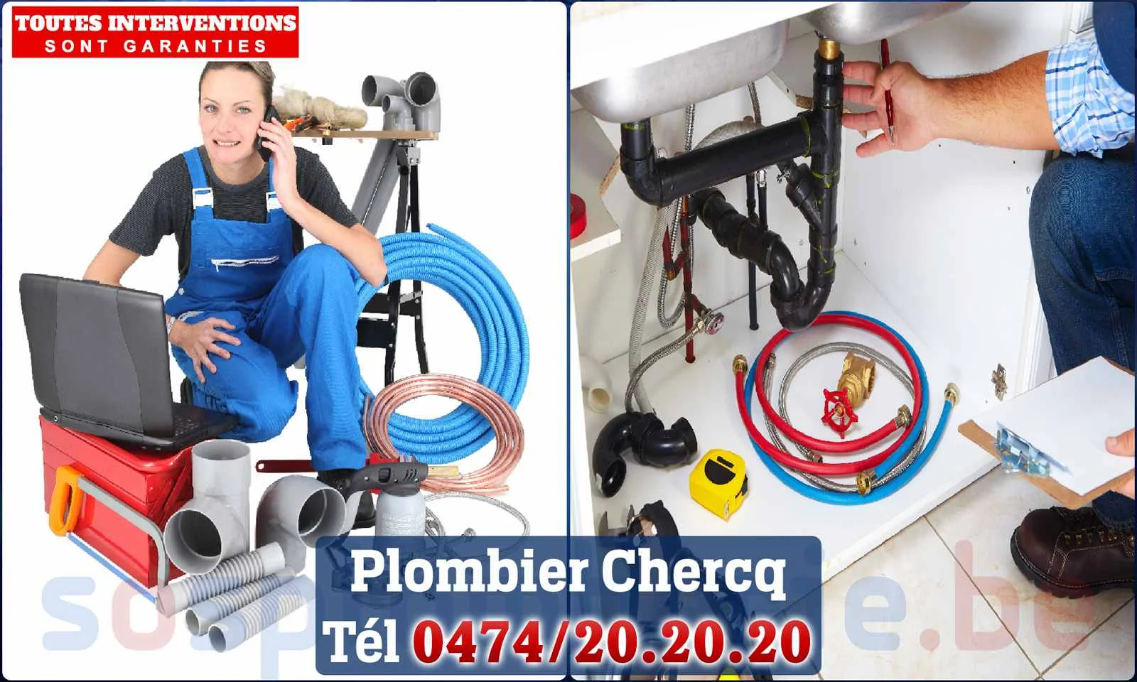 SOS Plomberie - Plombier Chercq pour installation et
                    réparation