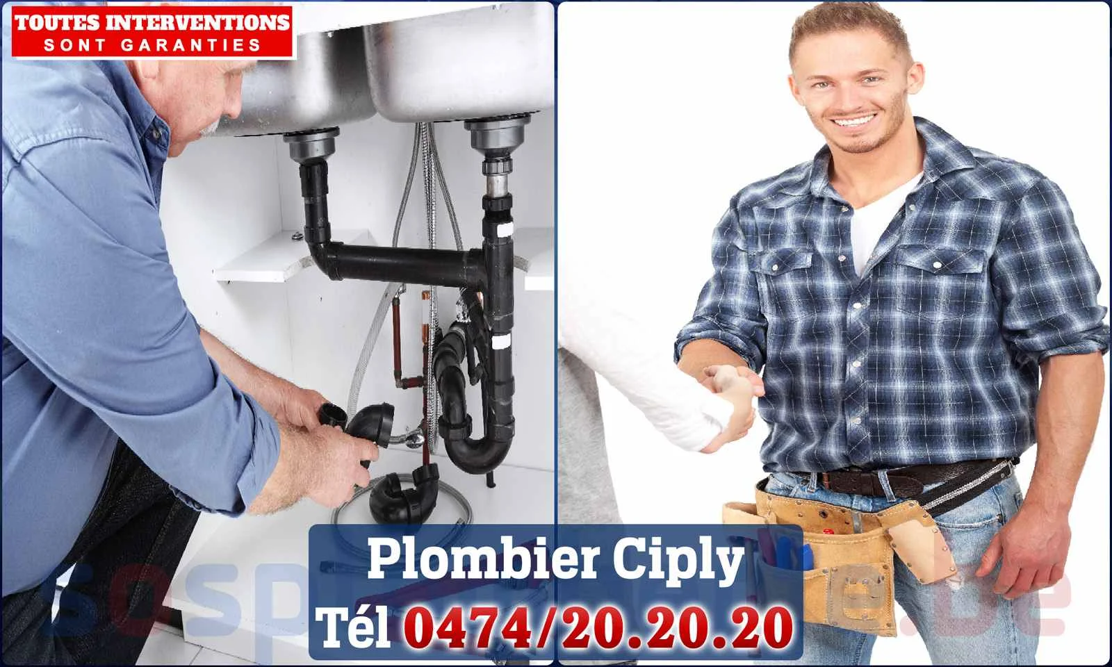 SOS Plomberie - Plombier Ciply pour installation et
réparation