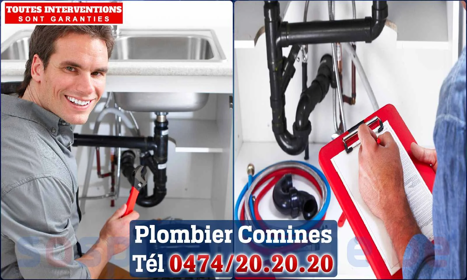 SOS Plomberie - Plombier Comines pour installation et
réparation