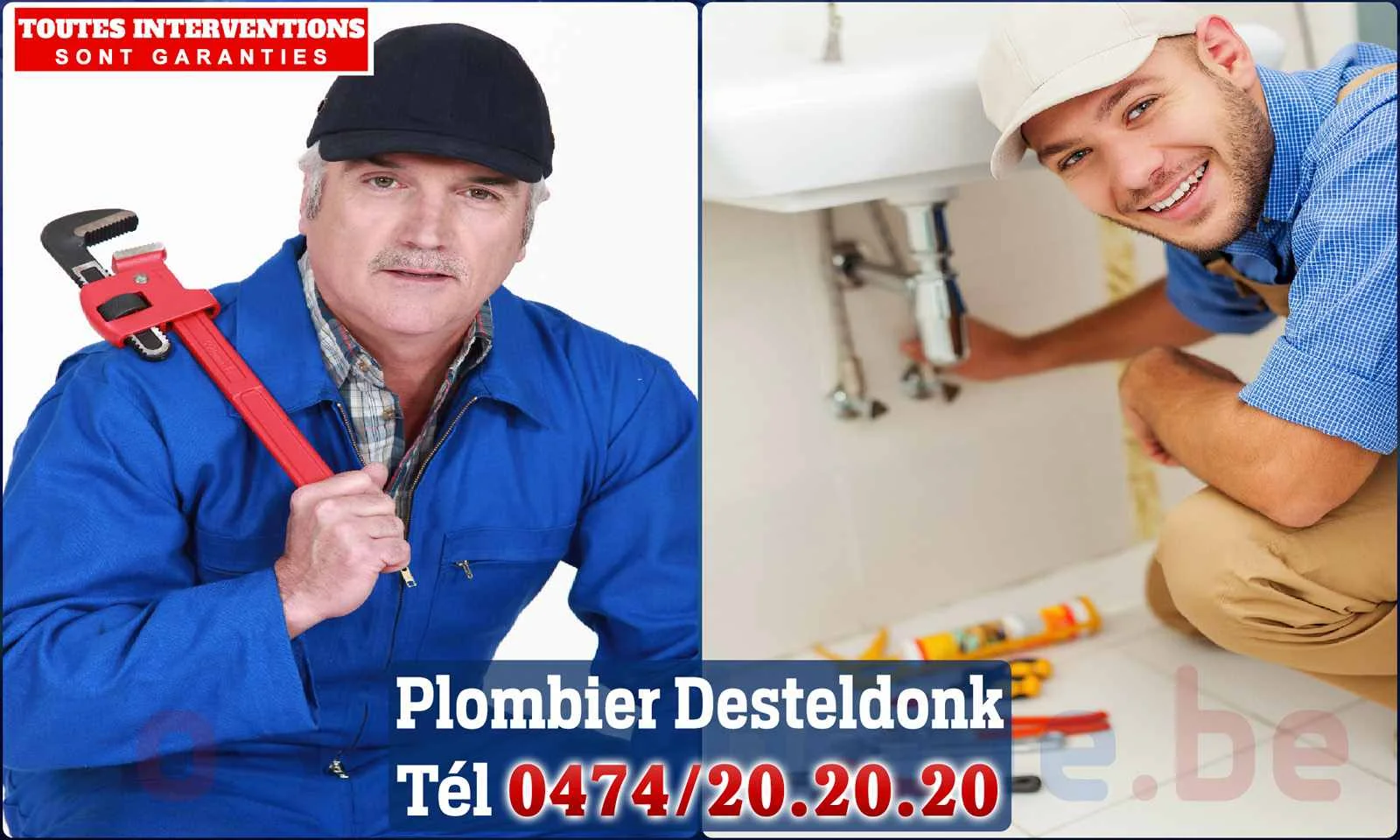 SOS Plomberie - Plombier Desteldonk pour installation et
réparation
