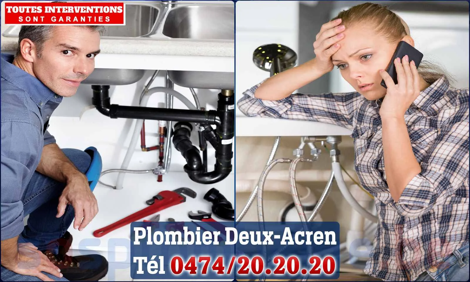 SOS Plomberie - Plombier Deux-Acren pour installation et
réparation
