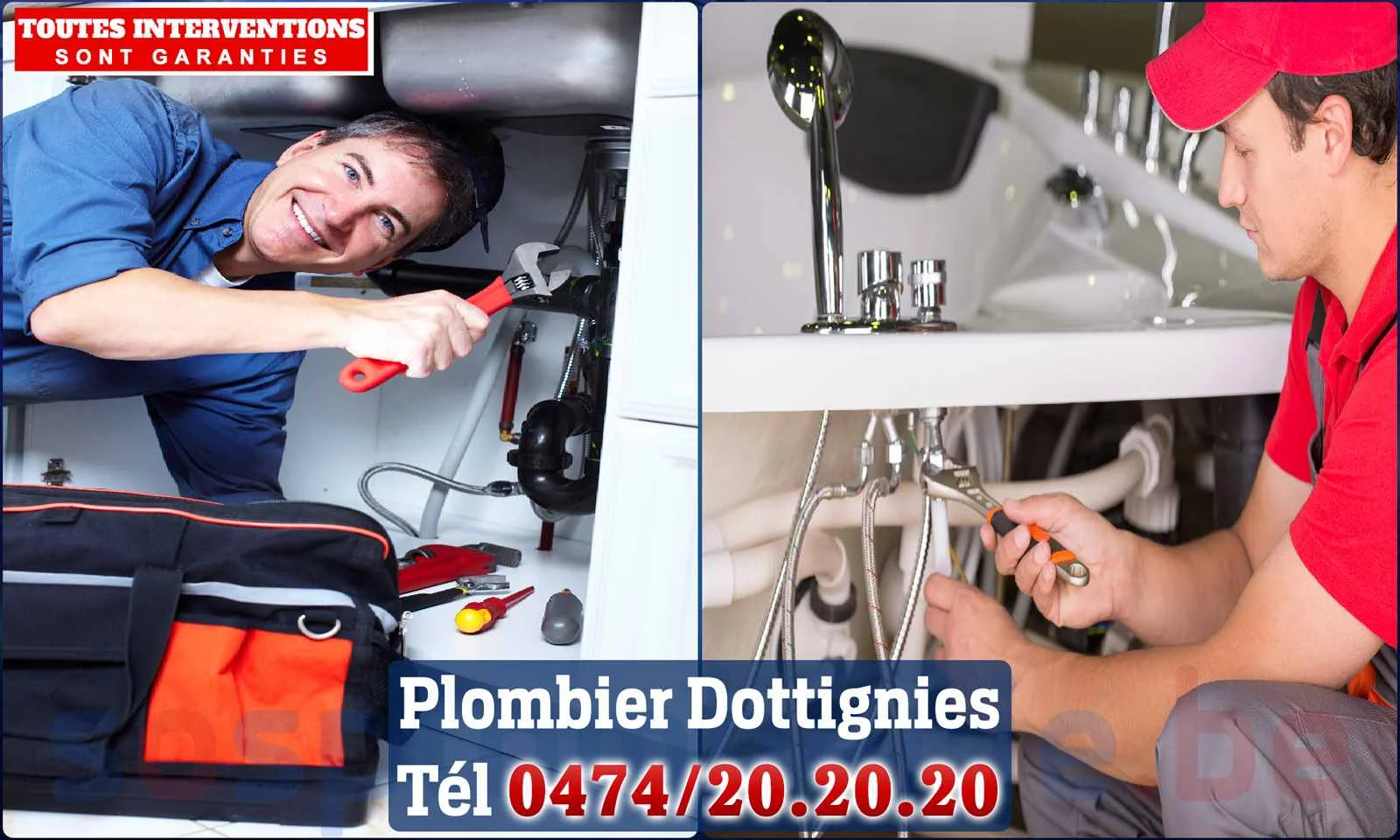 SOS Plomberie - Plombier Dottignies pour installation et
réparation