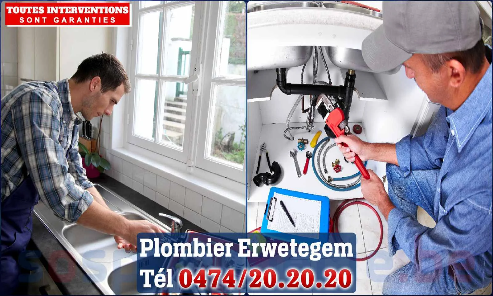SOS Plomberie - Plombier Erwetegem pour installation et
réparation