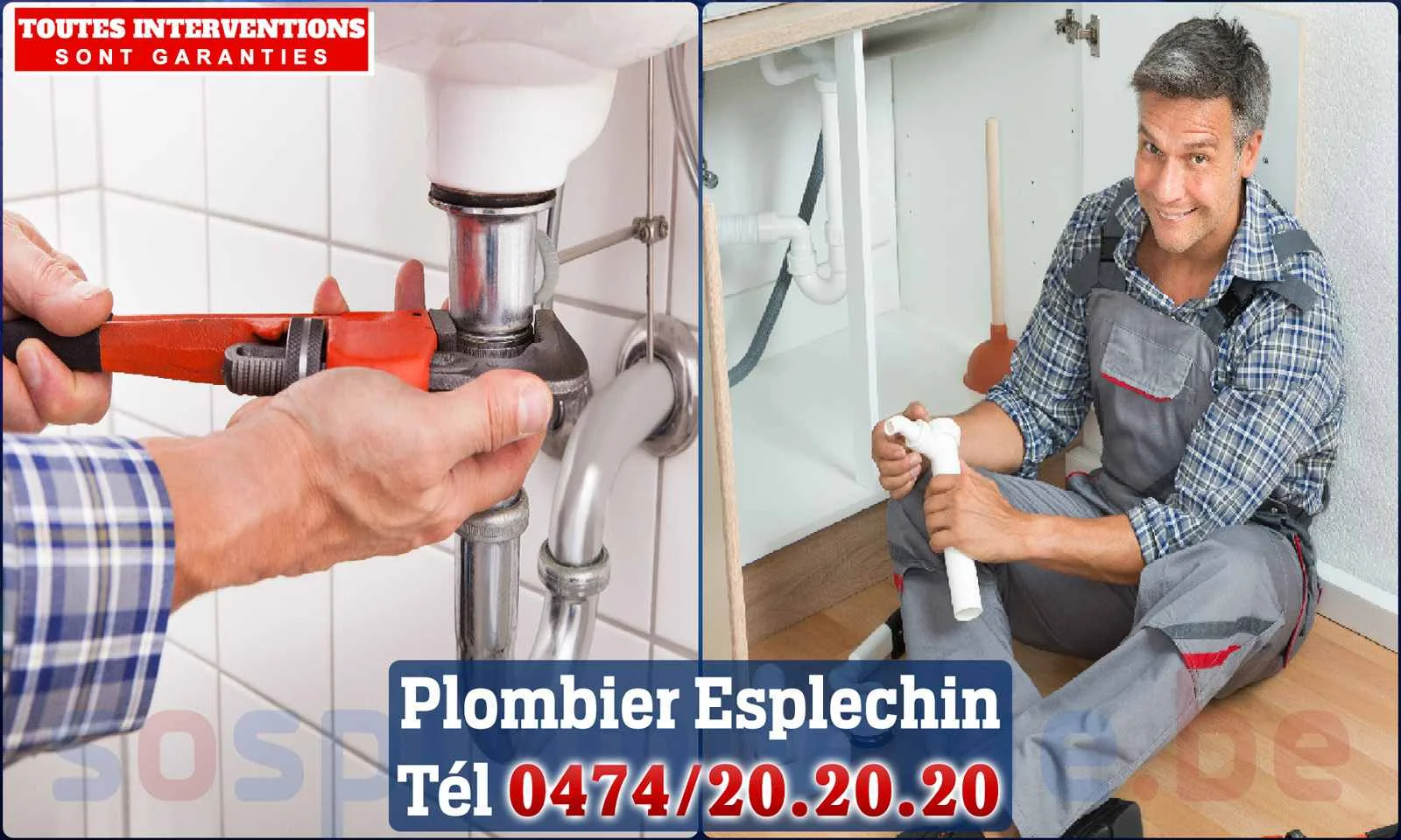 SOS Plomberie - Plombier Esplechin pour installation et
réparation