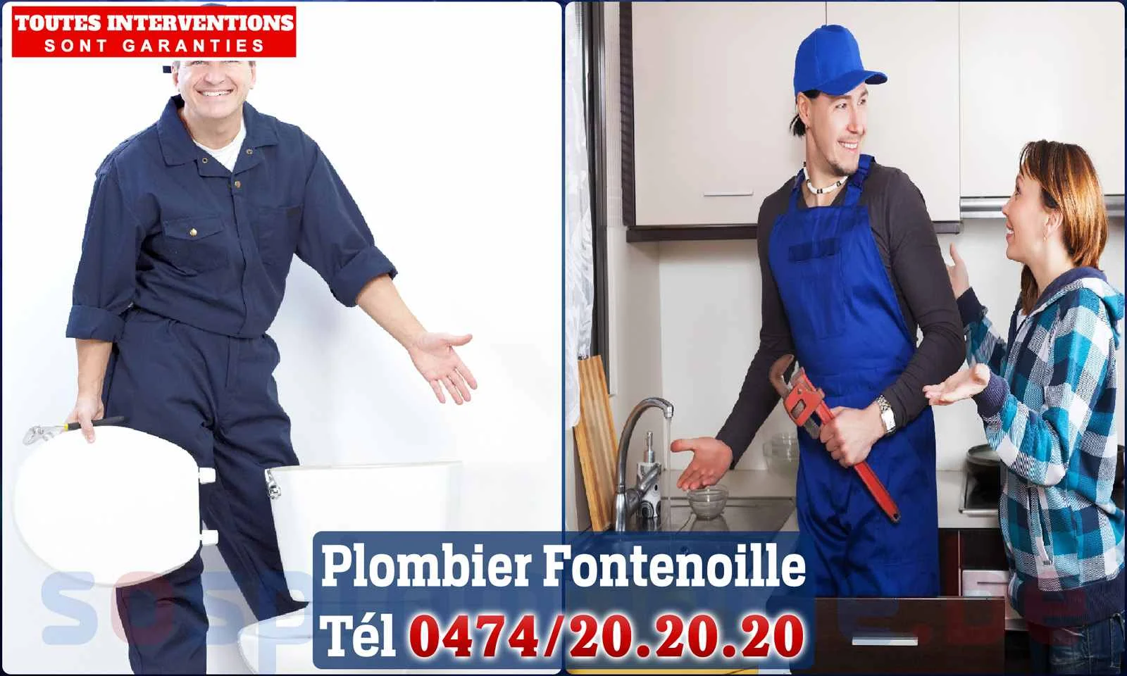 SOS Plomberie - Plombier Fontenoille pour installation et
réparation