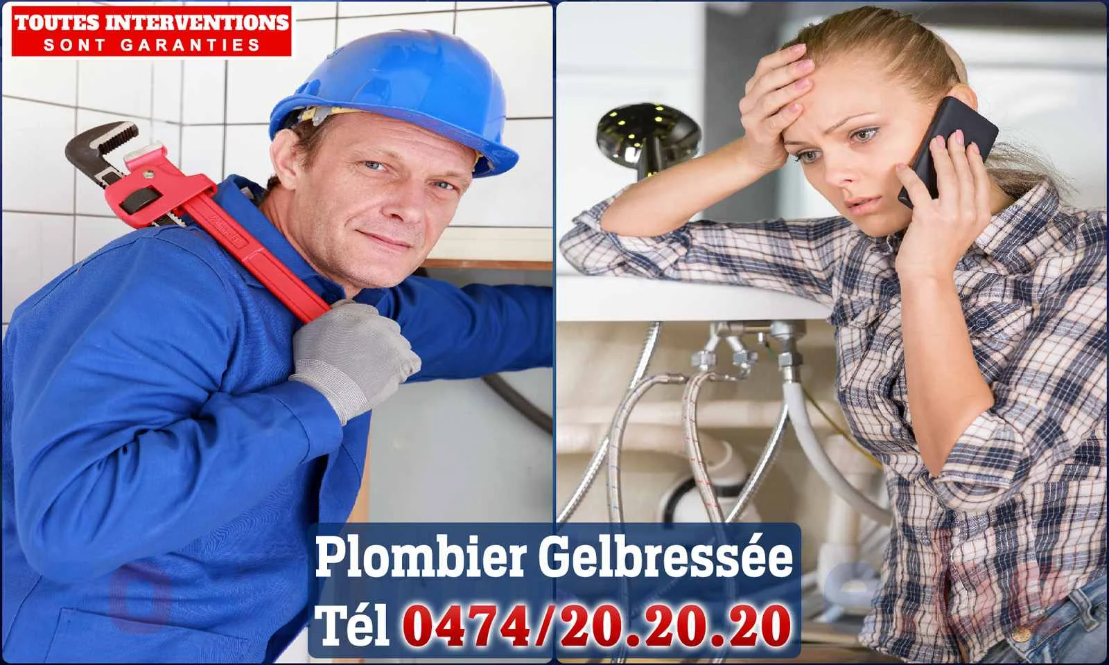 SOS Plomberie - Plombier Gelbressée pour installation et
réparation