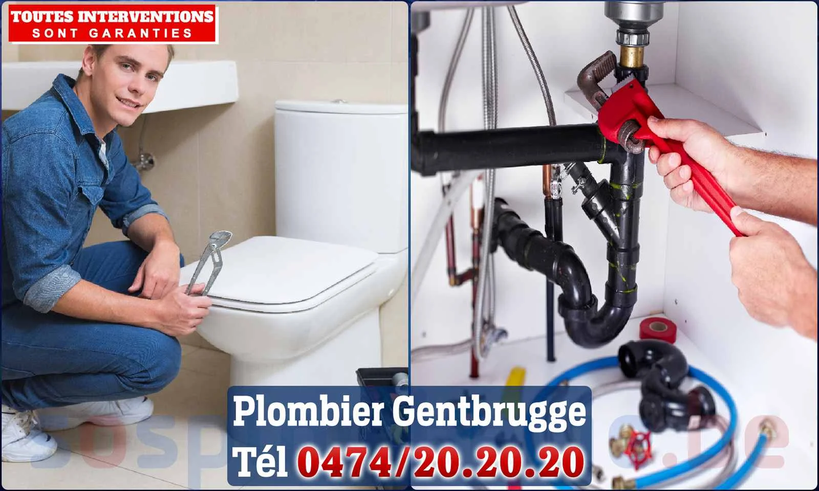 SOS Plomberie - Plombier Gentbrugge pour installation et
réparation