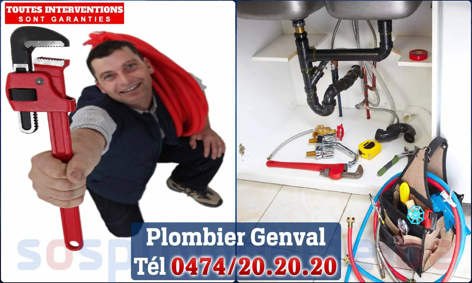 SOS Plomberie - Plombier Genval pour installation et
réparation