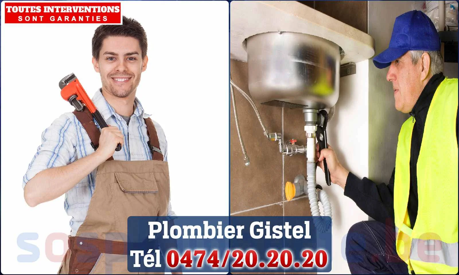 SOS Plomberie - Plombier Gistel pour installation et réparation