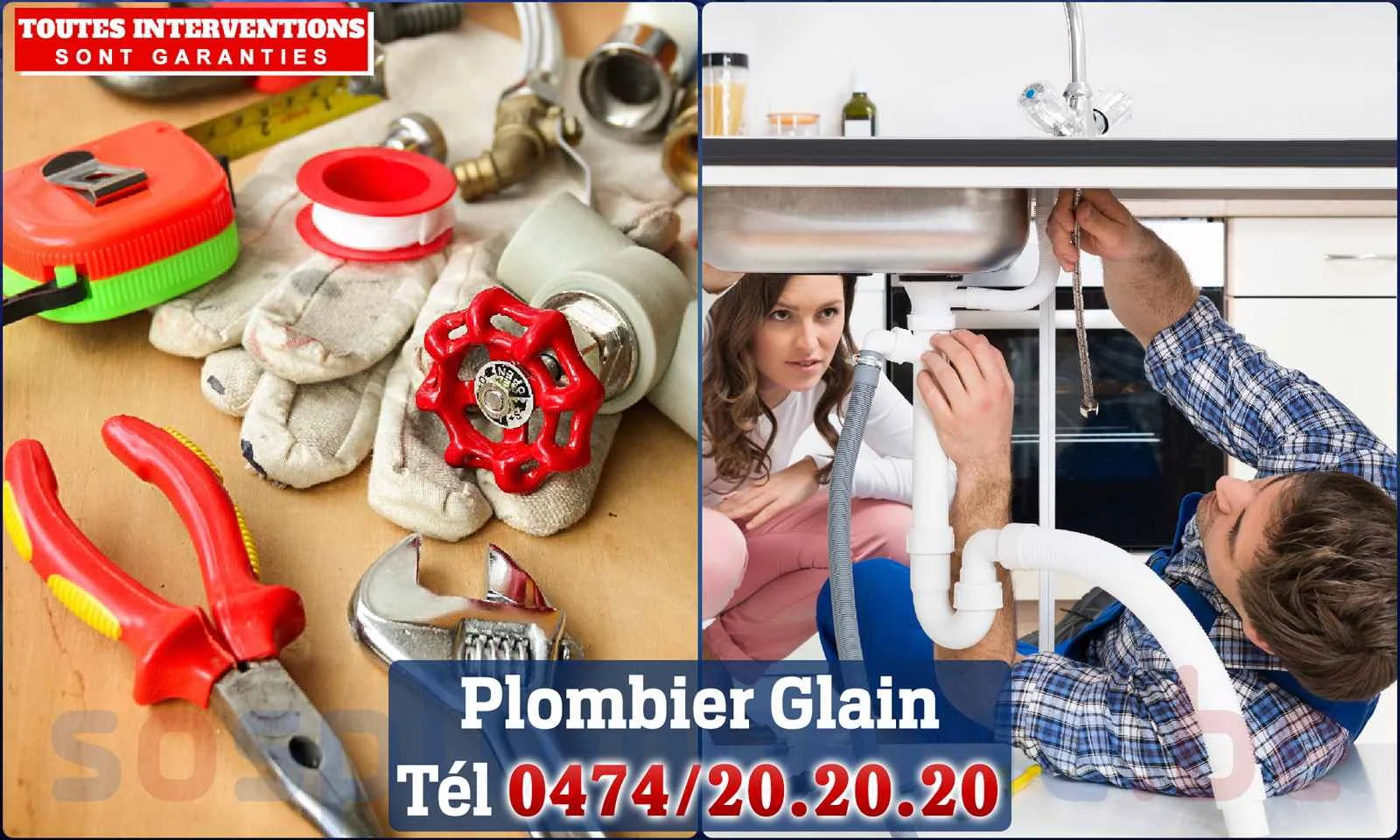 SOS Plomberie - Plombier Glain pour installation et
réparation