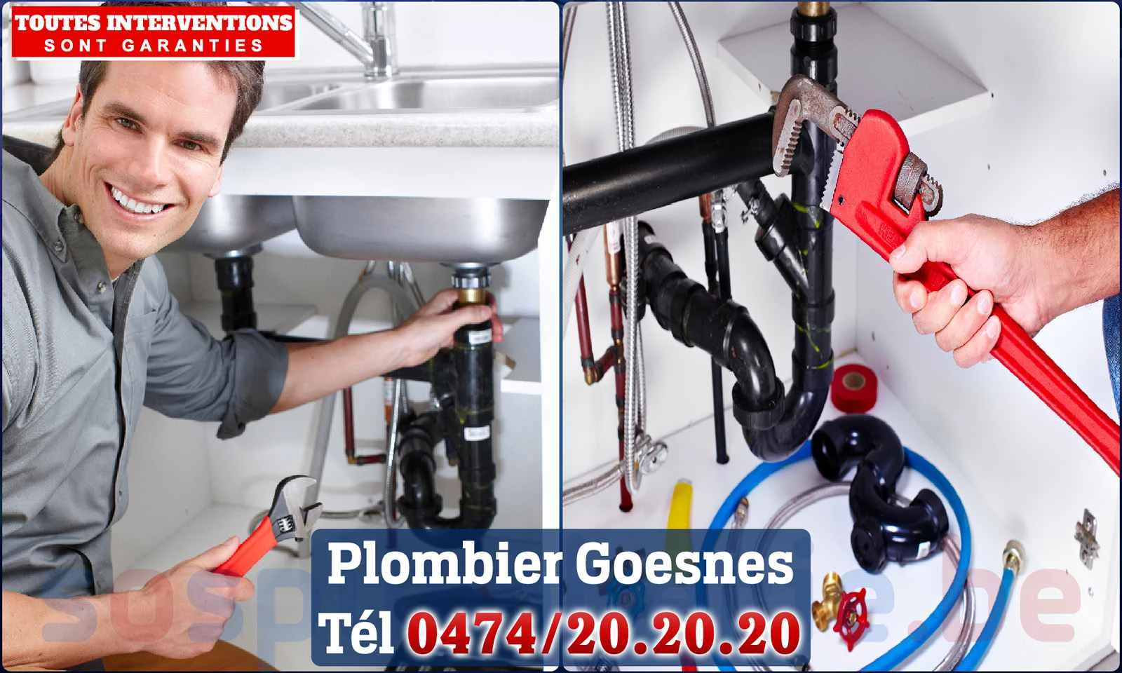 SOS Plomberie - Plombier Goesnes pour installation et
réparation