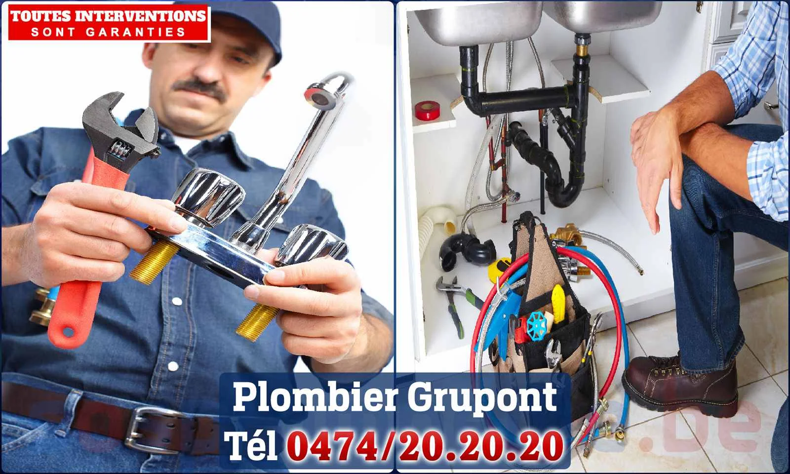 SOS Plomberie - Plombier Grupont pour installation et
                    réparation