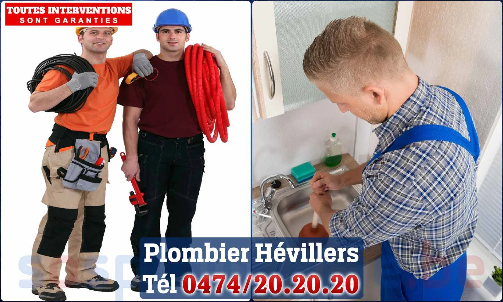SOS Plomberie - Plombier Hévillers pour installation et
réparation