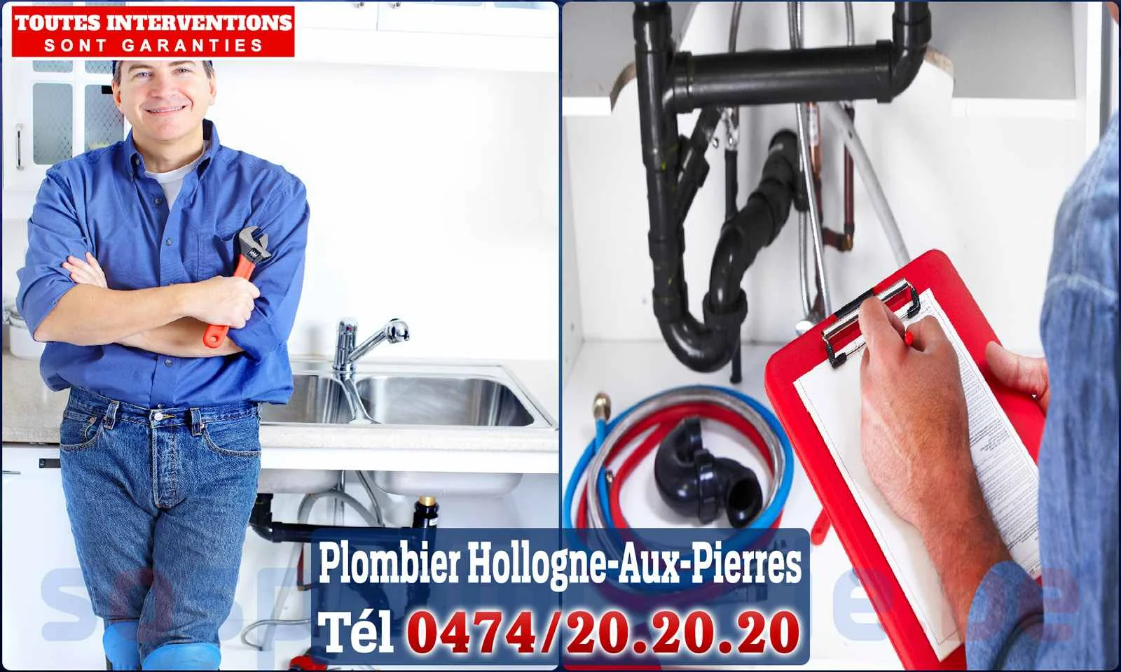 SOS Plomberie - Plombier Hollogne-aux-Pierres pour installation et
réparation