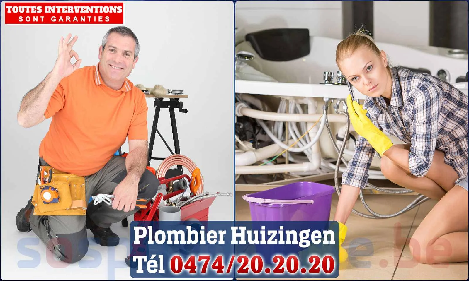 SOS Plomberie - Plombier Huizingen pour installation et
                    réparation