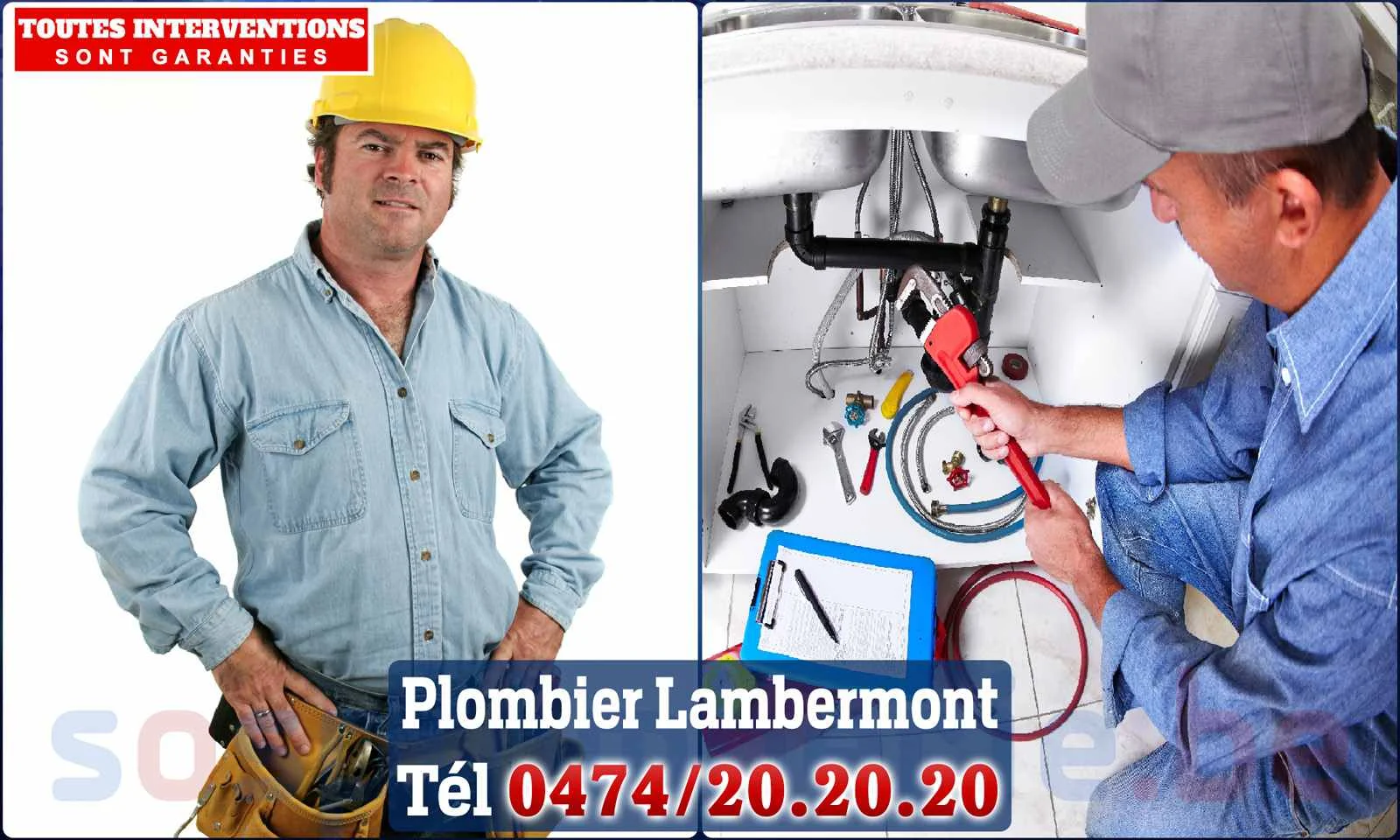 SOS Plomberie - Plombier Lambermont pour installation et
                    réparation