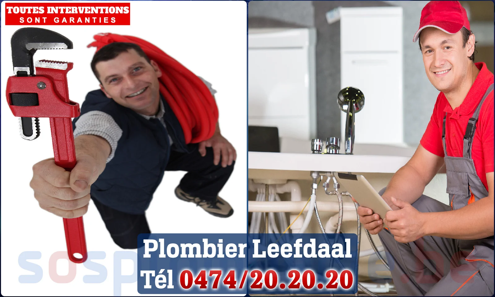 SOS Plomberie - Plombier Leefdaal pour installation et
réparation