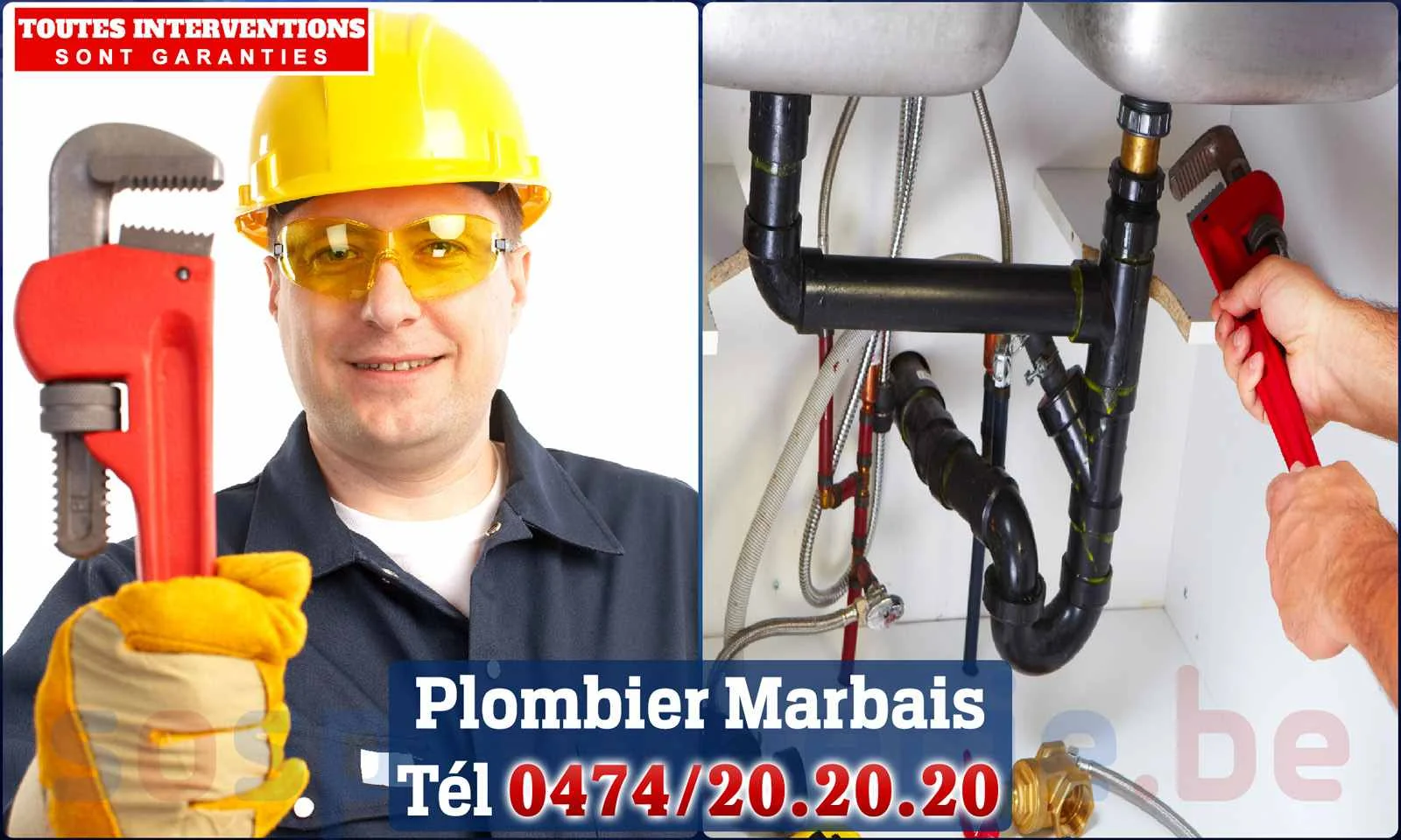 SOS Plomberie - Plombier Marbais pour installation et
réparation
