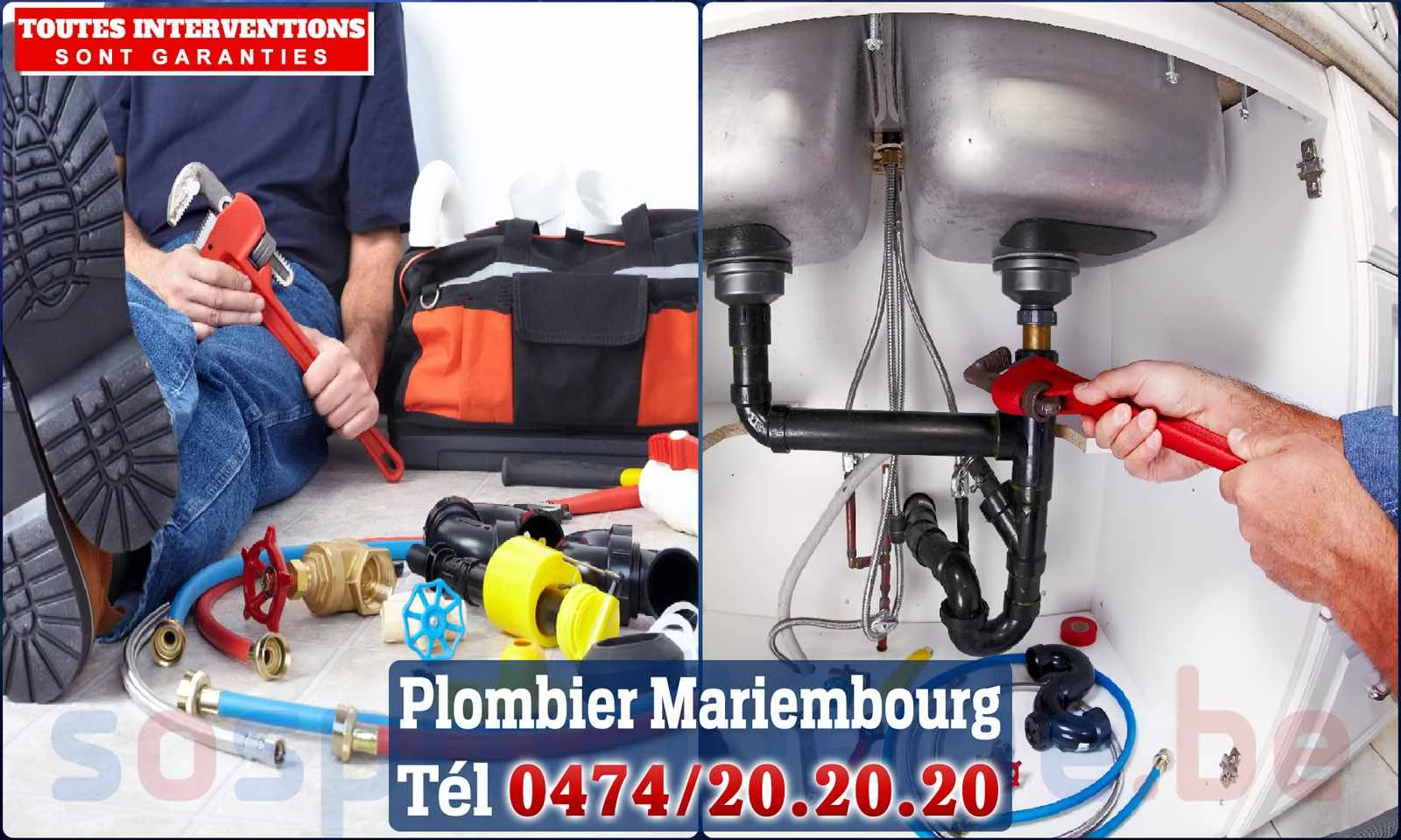 SOS Plomberie - Plombier Mariembourg pour installation et
                    réparation