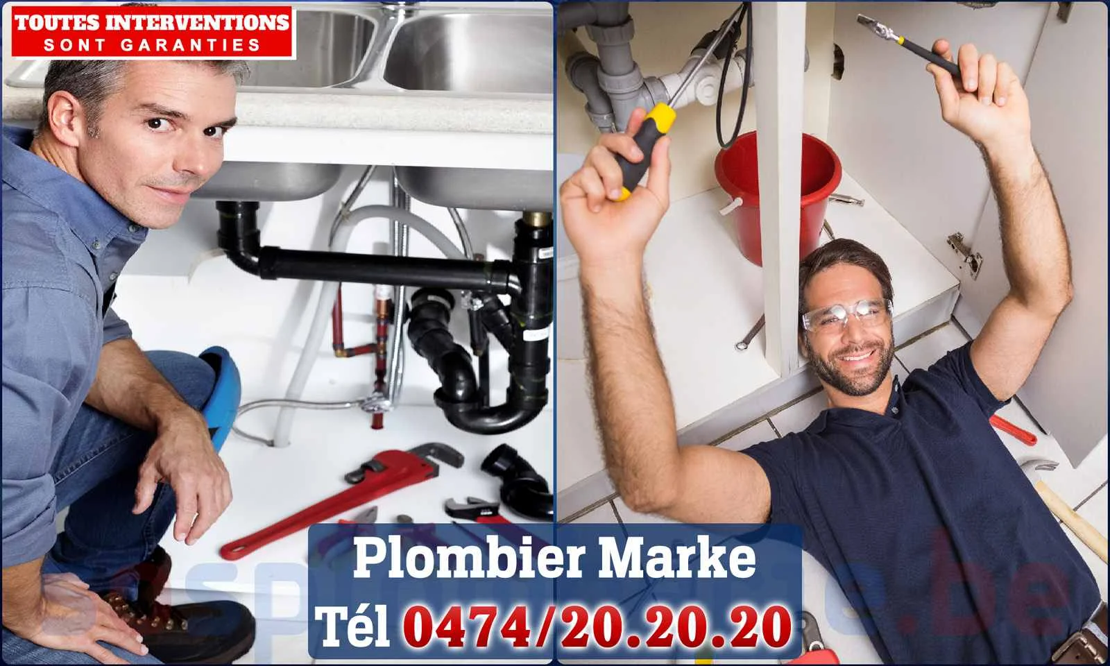 SOS Plomberie - Plombier Marke pour installation et
réparation