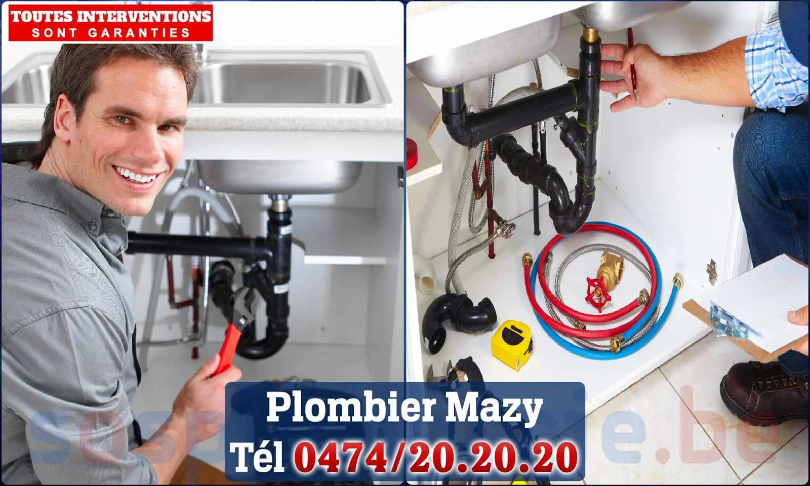 SOS Plomberie - Plombier Mazy pour installation et
réparation