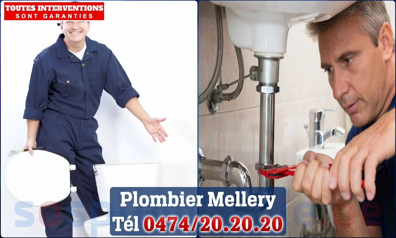 SOS Plomberie - Plombier Mellery pour installation et
réparation