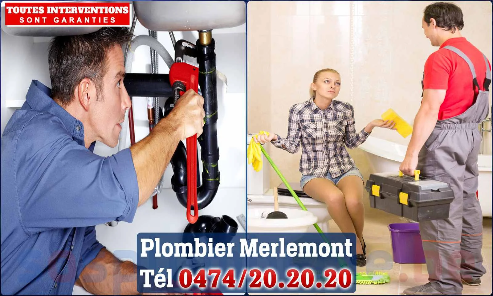 SOS Plomberie - Plombier Merlemont pour installation et
                    réparation