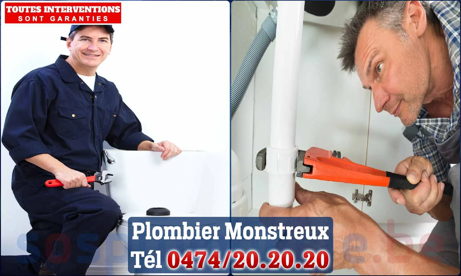 SOS Plomberie - Plombier Monstreux pour installation et
réparation