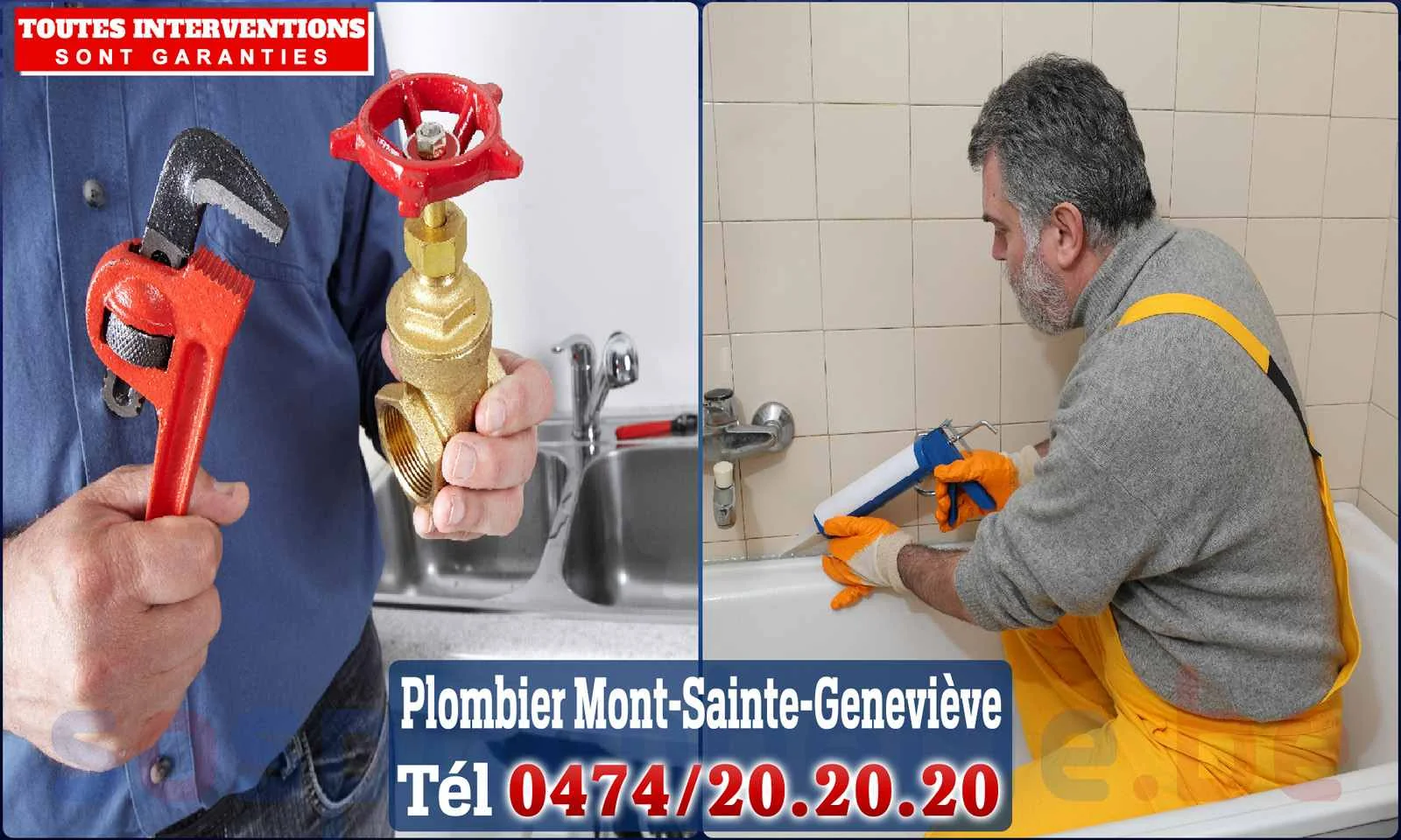 SOS Plomberie - Plombier Mont-Sainte-Geneviève pour installation et
réparation