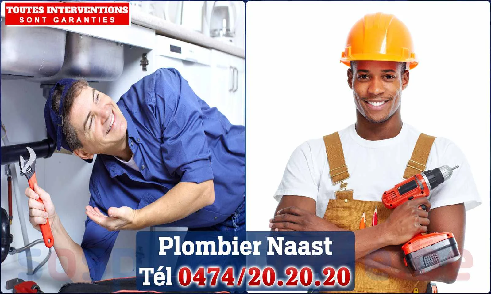 SOS Plomberie - Plombier Naast pour installation et
réparation