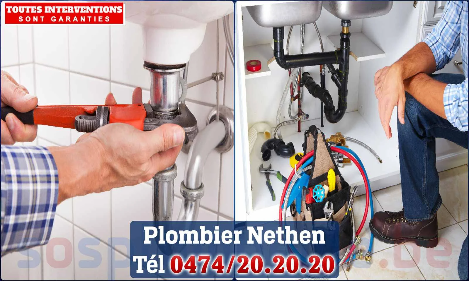 SOS Plomberie - Plombier Nethen pour installation et
réparation