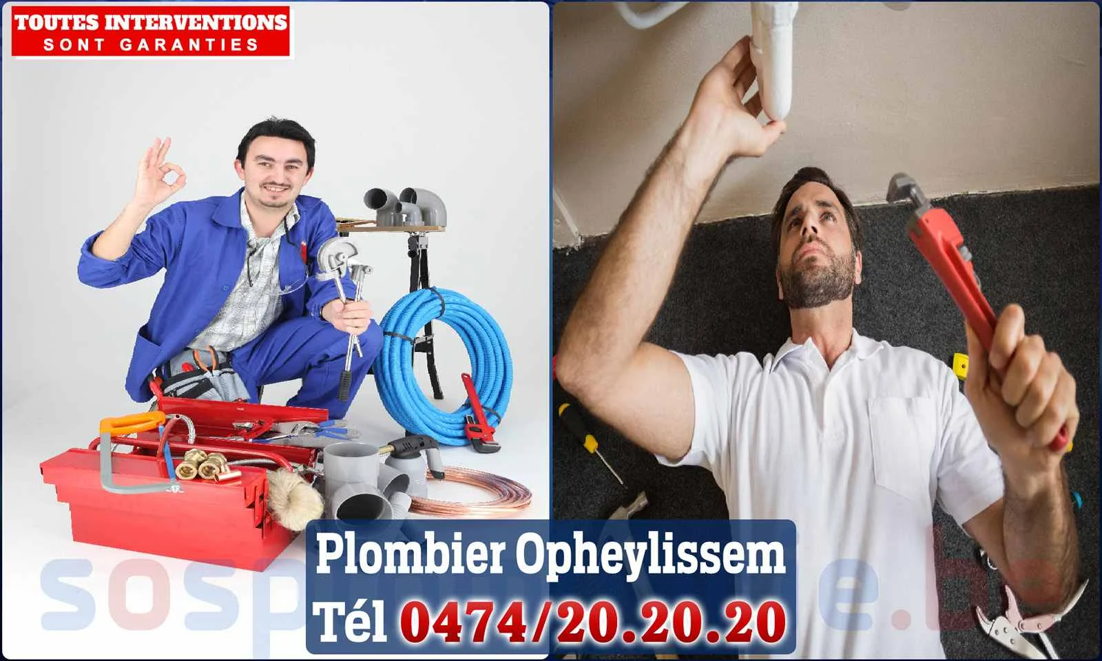 SOS Plomberie - Plombier Opheylissem pour installation et
                    réparation
