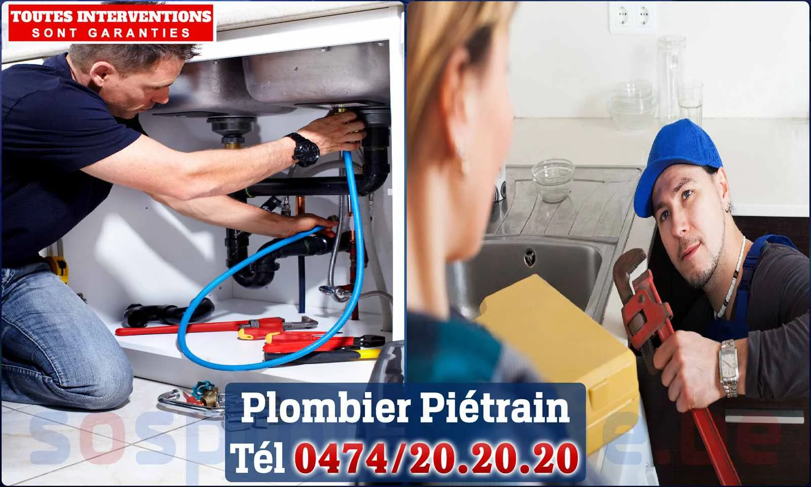 SOS Plomberie - Plombier Piétrain pour installation et
réparation