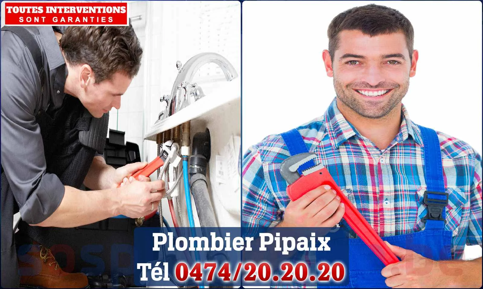 SOS Plomberie - Plombier Pipaix pour installation et
réparation