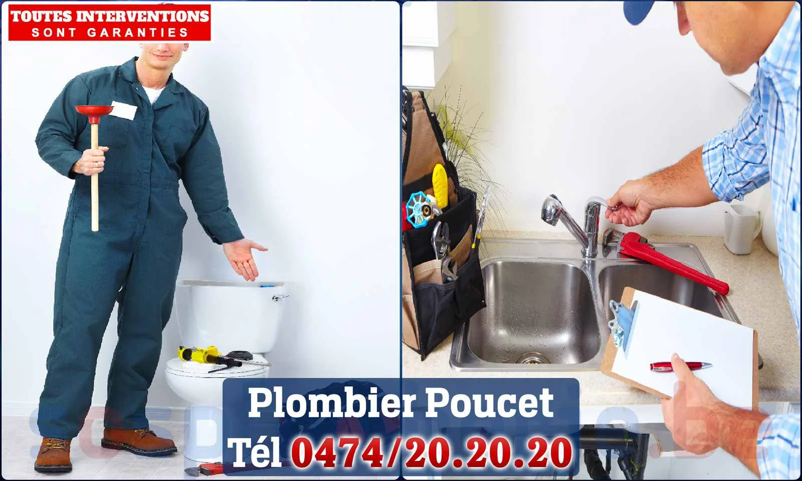 SOS Plomberie - Plombier Poucet pour installation et
réparation