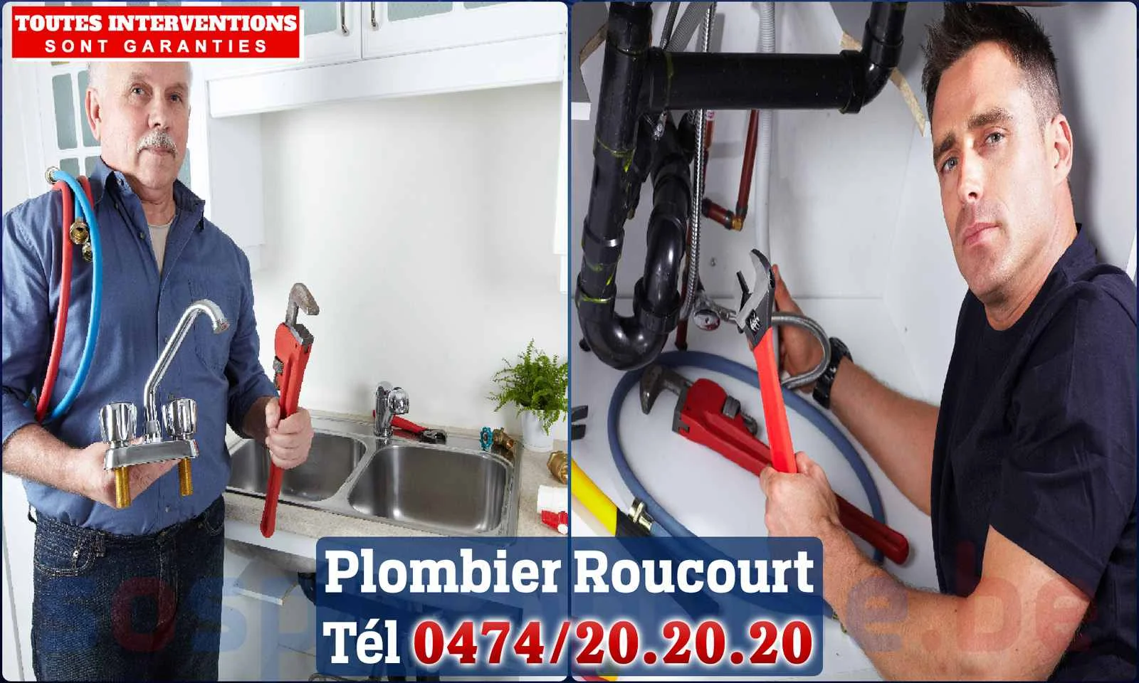 SOS Plomberie - Plombier Roucourt pour installation et
réparation