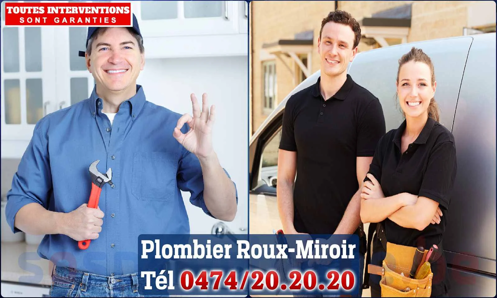 SOS Plomberie - Plombier Roux-Miroir pour installation et
                    réparation