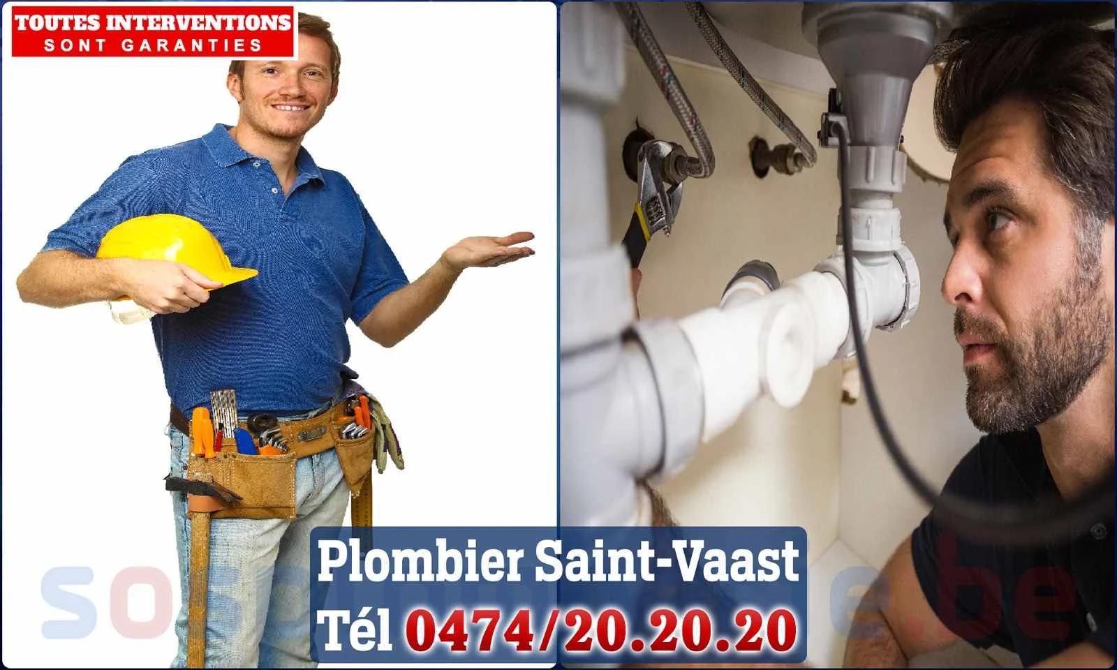 SOS Plomberie - Plombier Saint-Vaast pour installation et
                    réparation